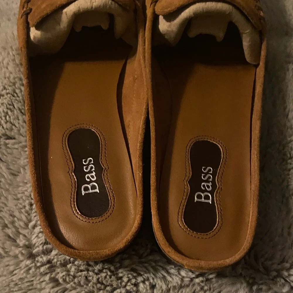 Vintage Bass Women's Brown Suede mules - Picture 4 of 7